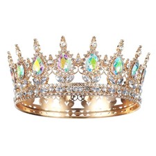 Crown for , Queen Crown Tiara for Wedding Party Decorations Colorful