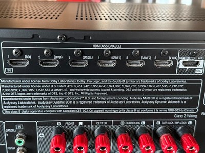 ＤＥＮＯＮＡＶＲ−1912 Denon AVR-1912 220 Volt Receiver A/V AVR1912 240 Volt