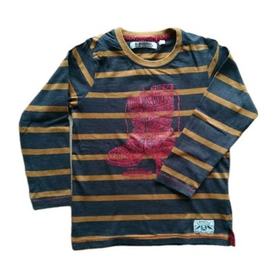 E-Bound Shirt langarm Jungen Gr. 116 gestreift