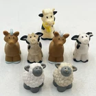 Set Of 7 Vintage 1995 Fisher Price Little People Farm Animal Replacements READ