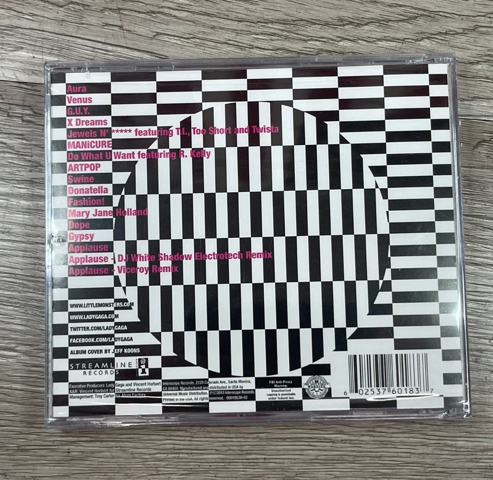 New Lady Gaga CD Artpop Walmart Edition Edited w/ 2 Exclusive Remixes SEALED - Image 3 of 4