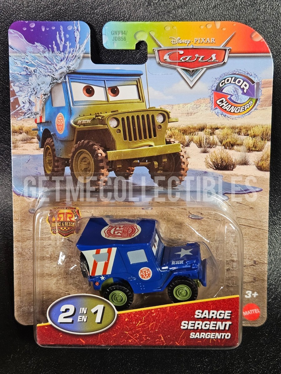 DISNEY PIXAR CARS COLOR CHANGERS RACE RESCUE SARGE SAVE 6% GMC | eBay