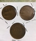 1923 24 25-P Lot of 3 Lincoln Wheat Cents  — photo 1