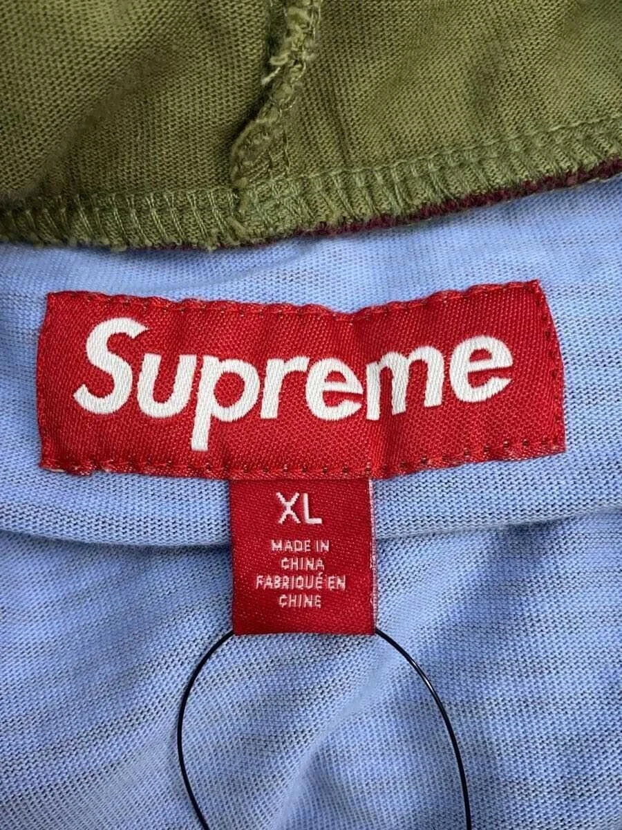 Supreme 24SS LAYERED HOODED L S TOP Felpa con cappuccio Strato XL Cotone KHK