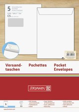 Versandtasche wei&szlig; mit Fenster C5 5er