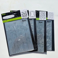 Darice Embossing Essentials Folders Paper Craft Lot Of 4 New  Lot K  Florals