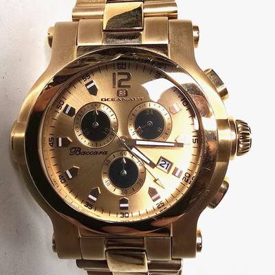Oceanaut Baccara XL Men's Watch Chronograph  Rose Gold OC0825