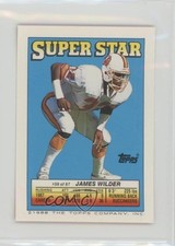 1988 Super Star Sticker Back Cards James Wilder Bobby Hebert Barry Krauss fm0
