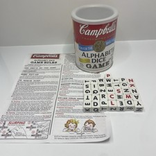 Campbell's Alphabet Dice Crossword Game 2-6 Players Ages 8+ -