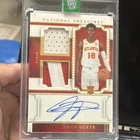 Panini 2023-24 National Treasures Mouhamed Gueye RMD-MOU Prime RC Auto Mem /25