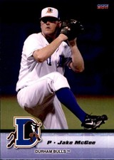 2011 Durham Bulls Choice #24 Jake McGee Reno Nevada NV Baseball Card