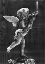 ITALY FLORENCE COURTYARD OLD PALACE PUTTO DEL VERROCCHIO