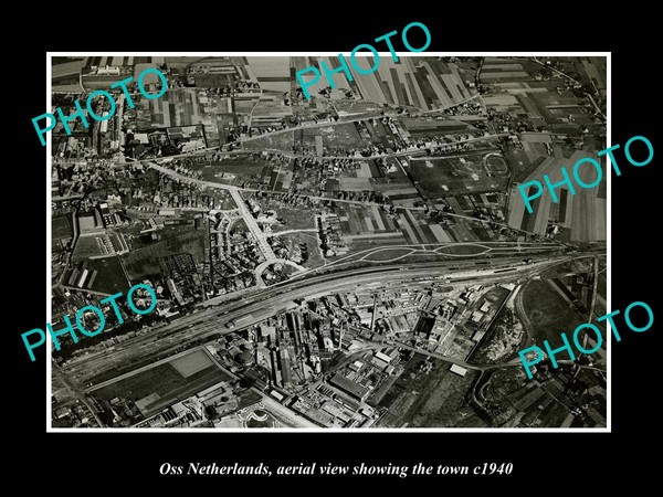 Oss Netherlands Holland Town Aerial View c1940 Old Large Historic Photo