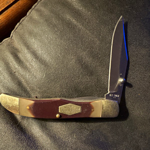 Old Timer 223OT Folding Pocketknife Brown Plastic Handle SS Clip Point w/Clip