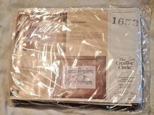 Vintage Cross Stitch Kit The Creative Circle 1653 Negotiate 8x10 With Frame New