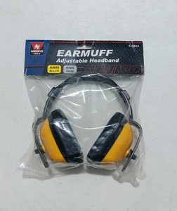 Neiko Tools Passive Earmuffs Adjustable Headband SNR 28dB ANSI Yellow/Black