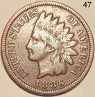 1886 Indian Head Penny Cent