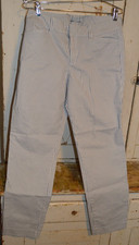 WOMEN'S OLD NAVY PIXIE LIGHT BLUE WHITE PINSTRIPE CASUAL CROPPED PANTS 8 R54023