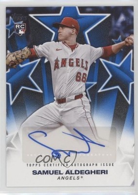 2025 Series 1 Baseball Stars Blue 30/150 Samuel Aldegheri Rookie Auto RC 1l9b