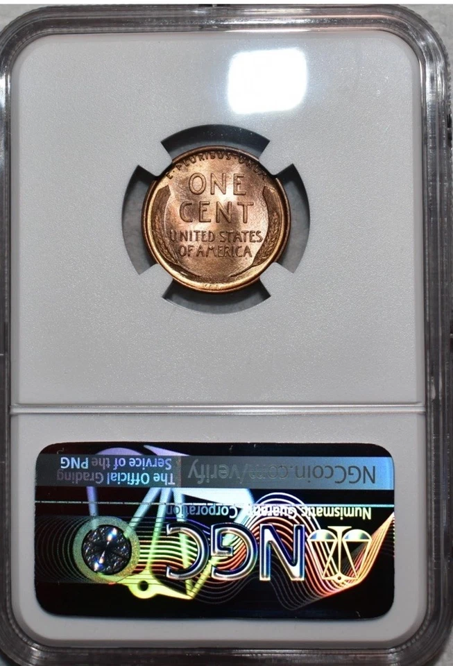 1909 VDB MS65 Lincoln Cent Wheat Penny, RED, NGC Mint State 65 RD ** Gorgeous! - Image 2 of 4