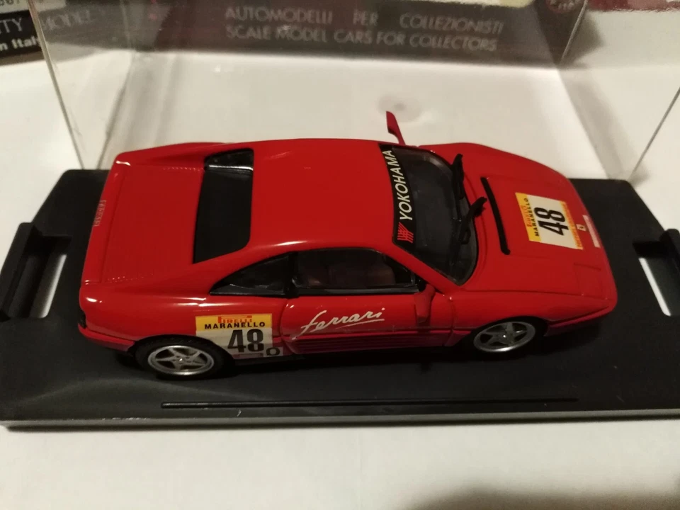 BANG 1:43 FERRARI 348 TB FERRARI CHALLENGE '90 #48 RED CON BOX - Immagine 4 di 4