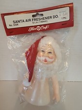 NEW FIBRECRAFT SANTA CLAUS 5  1/2 INCH AIR FRESHENER CRAFT DOLL