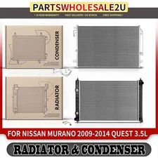 Radiator & AC Condenser Cooling Kit for Nissan Murano 09-14 Quest	11-17 V6 3.5L