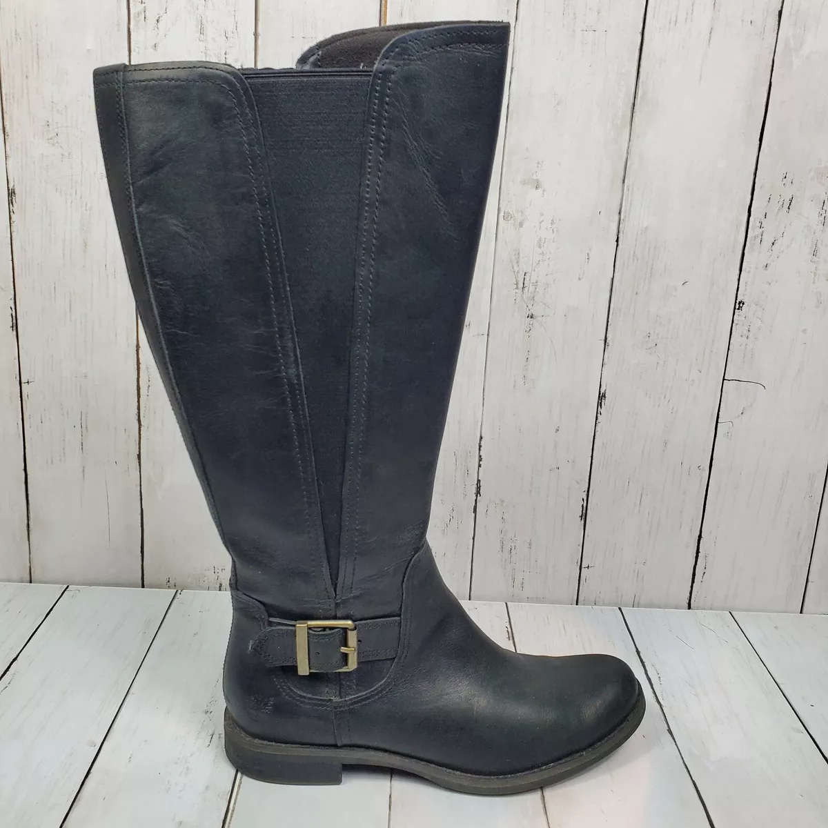 Timberland womens main deals hill biker boots black