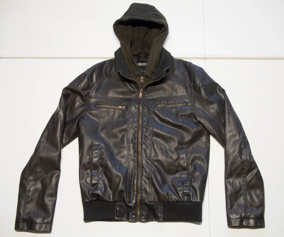 Hoodie leather top