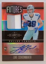 2023  Legacy Football/Futures Patch Auto Silver  LUKE SCHOONMAKER /100 