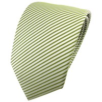 SchöNe Tigertie Designer Krawatte MaigrüN WeißGrüN Gestreift - Binder Cravate