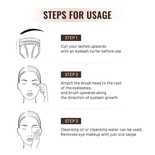 4D White Mascara Primer for Eyelashes Set Super Volume Curly Thick Waterproof... - Picture 5 of 8
