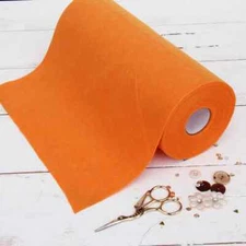 Premium Felt Roll - 12" x 10yd - Orange - Soft Wool-Like 1.2mm Thick