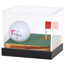 Clear Acrylic Golf Ball Memorabilia Display Case