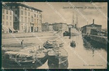 Livorno Città Ponte Nuovo Barche cartolina WX1794