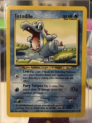 Pokmon TCG Totodile Neo Genesis 81/111 Regular Unlimited Common MP | eBay