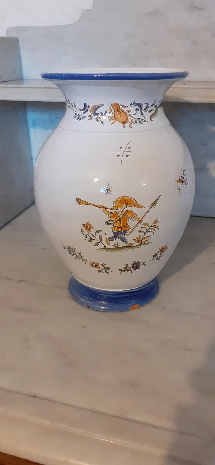 Ceramic vase with simple decoration