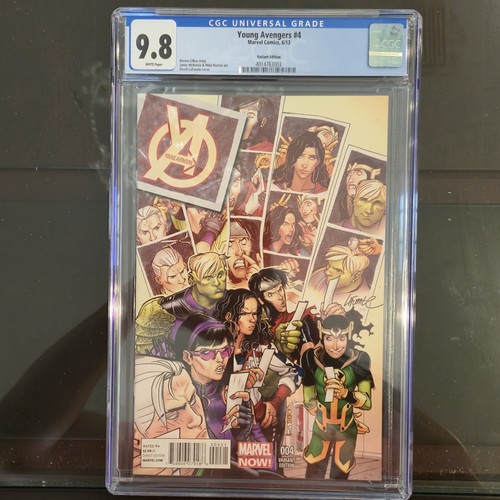Young Avengers #4 CGC 9.8 1:50 Variant Cover David LaFuente RARE HTF 2013 *MCU*