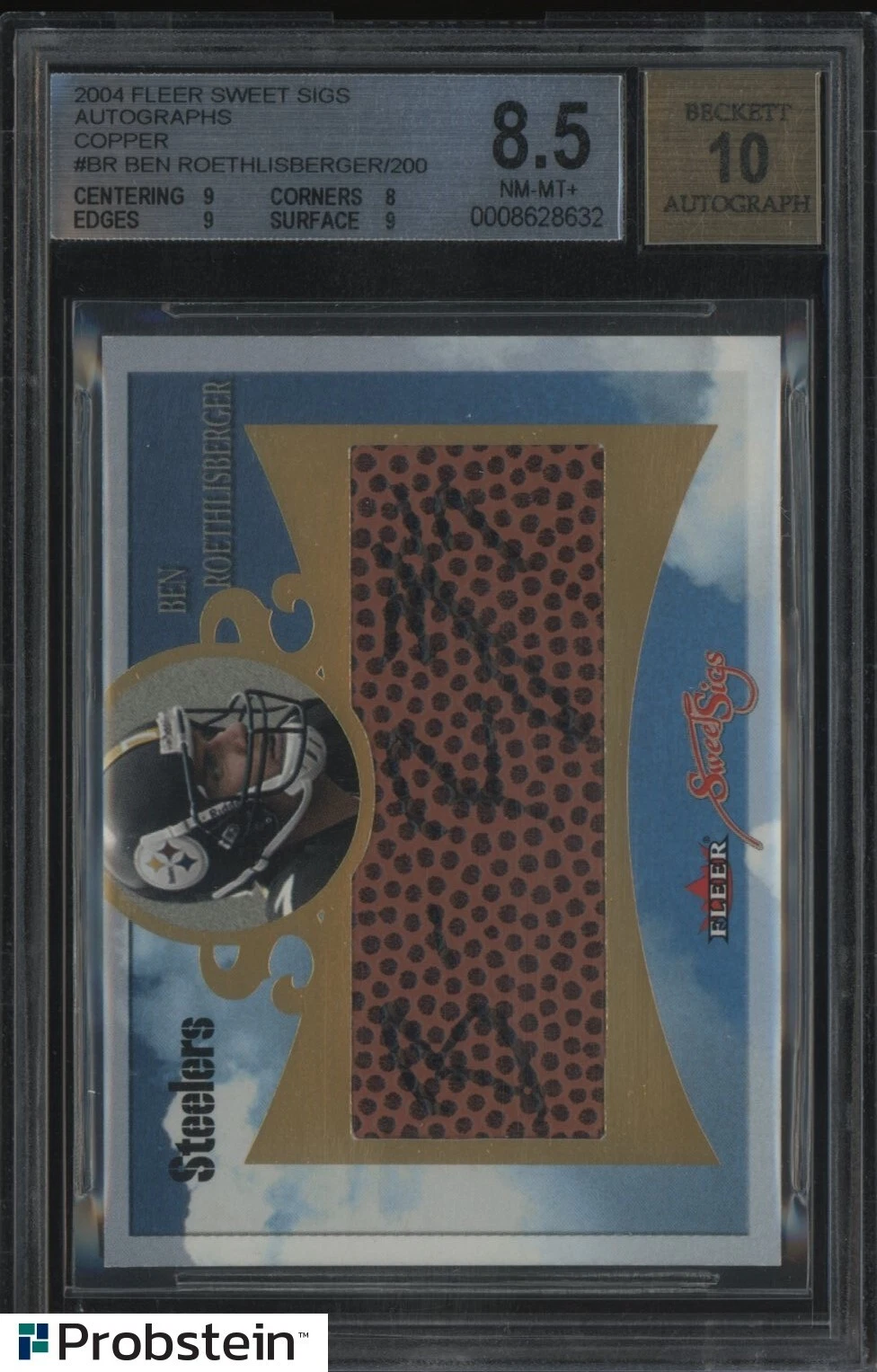 Ben Roethlisberger Fleer Sweet Sigs Autographs #SSABR Copper