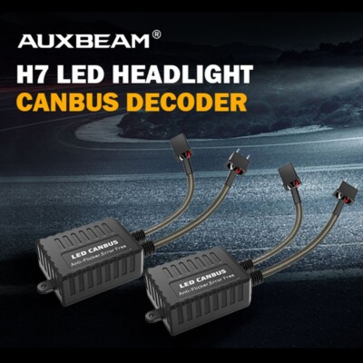 AUXBEAM H7 LED Headlight Canceller Decoder Canbus Error Anti Flicker Resistor