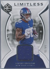 2018 Limited Limitless Materials Silver Spotlight #LM-EE Evan Engram 54/75