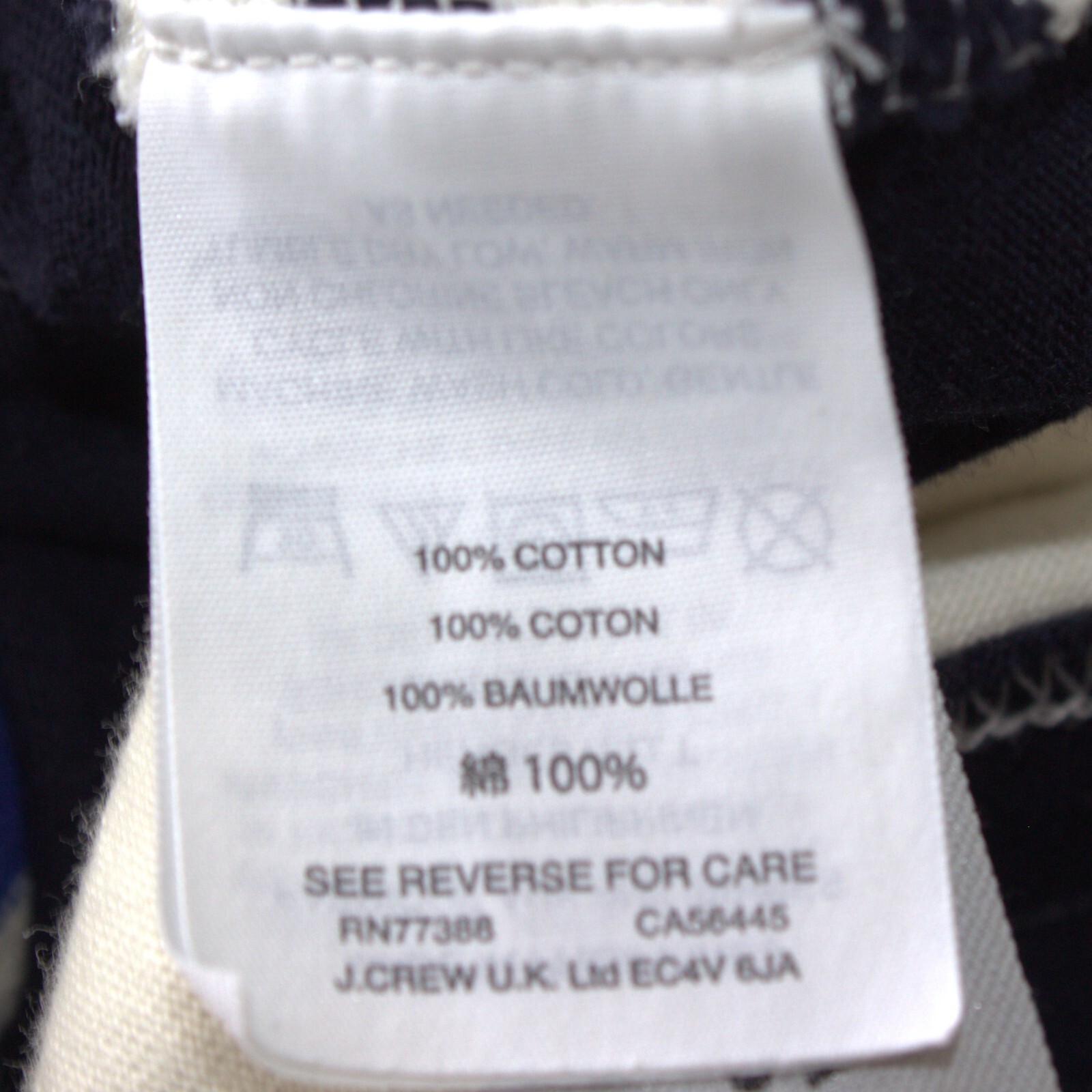 J. Crew | Patchwork Striped 3/4 Sleeve Shirt | Bl… - image 11