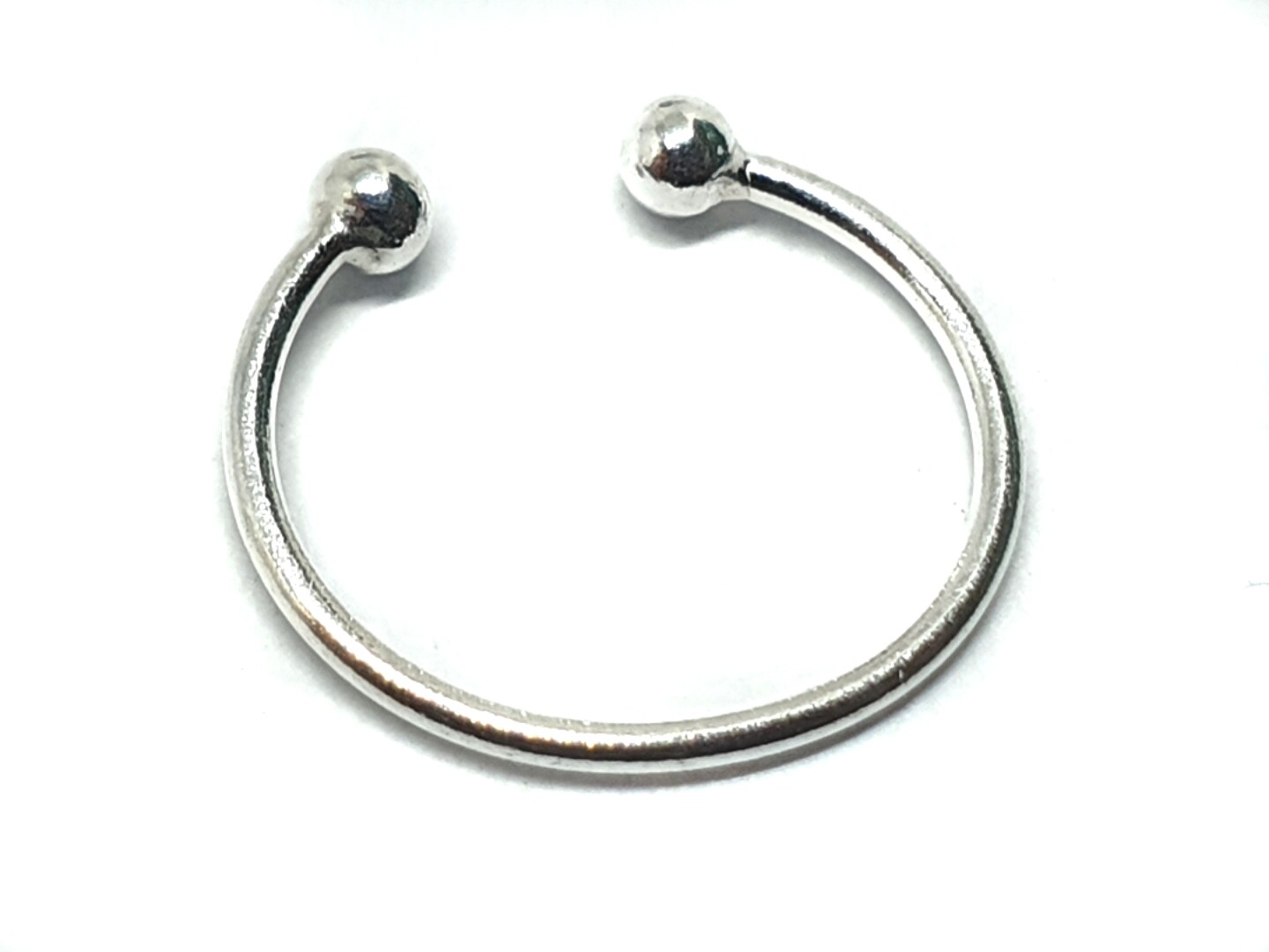 Clip On Nose Ring 10mm Thin 925 Sterling Silver Non Piercing Ring Body Jewellery