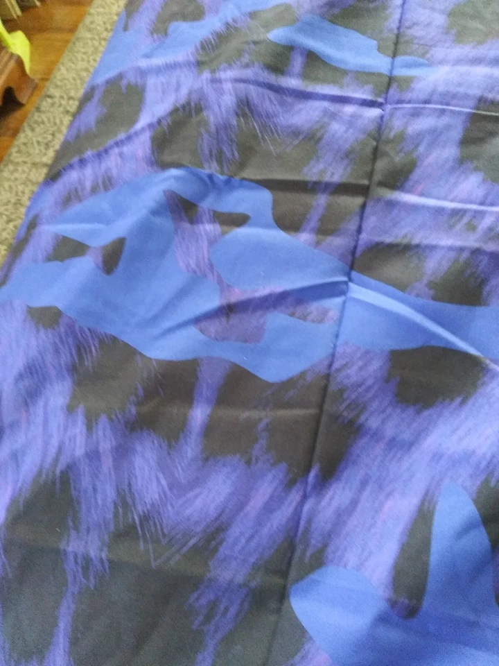 Hoja plana individual con estampado abstracto púrpura Ikea Giltig 118" x 59" NUEVA Foto 4 de 4