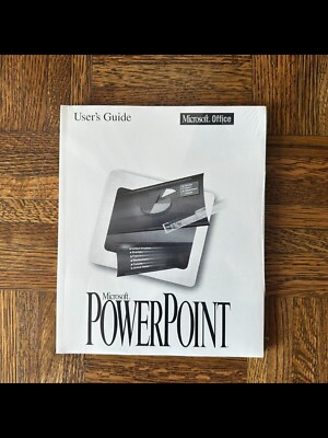 1990s Microsoft Powerpoint User's Guide Sealed New