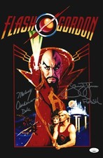 SAM JONES & MELODY ANDERSON Signed FLASH GORDON 11x17 Photo Autograph JSA COA