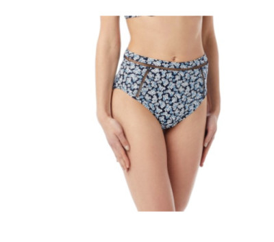Michael Kors High Waist Bikinihose Mini Cherry Blossoms MED Navy MM5K204