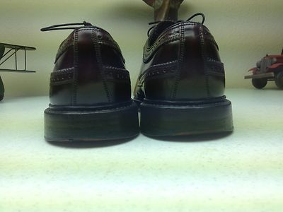 VINTAGE OXBLOOD FLORSHEIM V CLEAT ROYAL IMPERIAL WING TIP  display picture 3