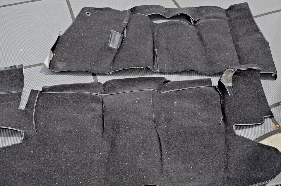 Alfombra de esmoquin negra buick Super 4 puertas techo rígido trasera NOS 1957 1958 de colección Foto 2 de 4