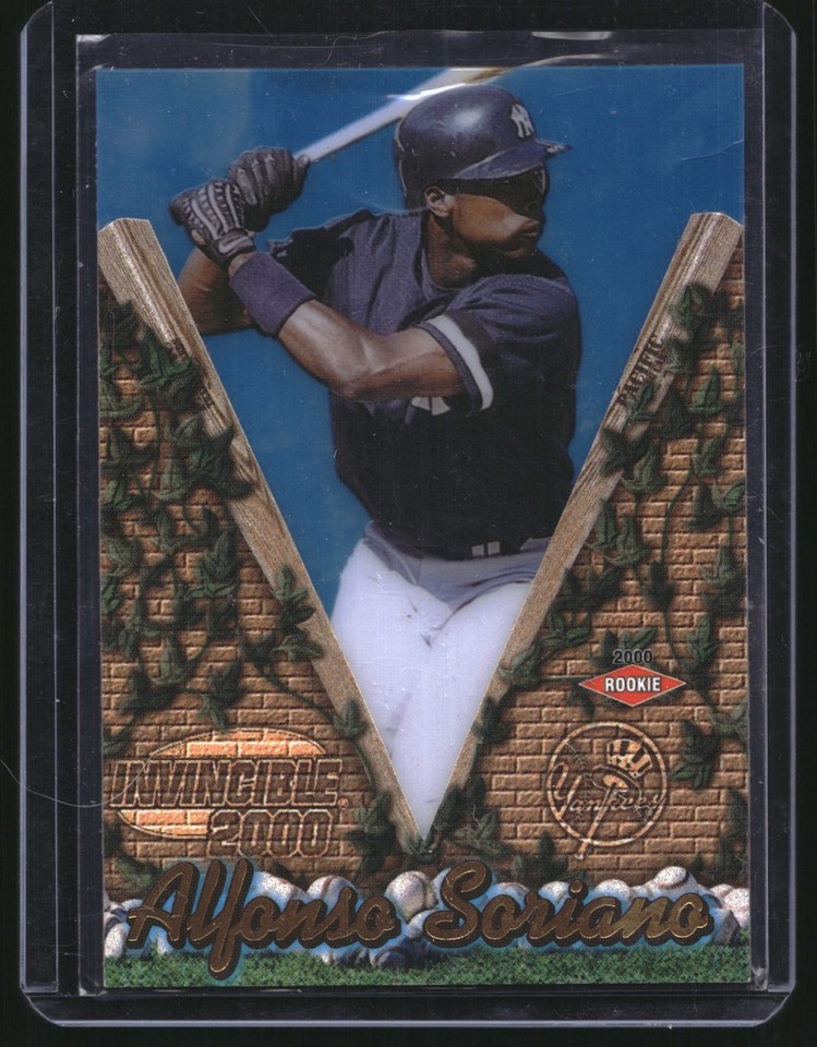 2000 Pacific Invincible #101 Alfonso Soriano RC Yankees